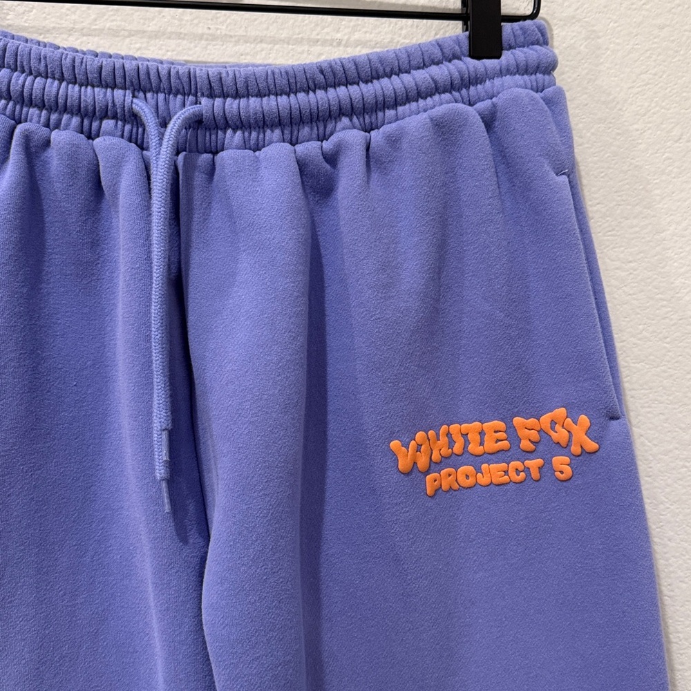 White Fox Project 5 Drawstring Sweatpants In Grap… - image 3